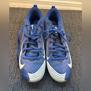 Nike Kids Blue and White Athletic Cleats